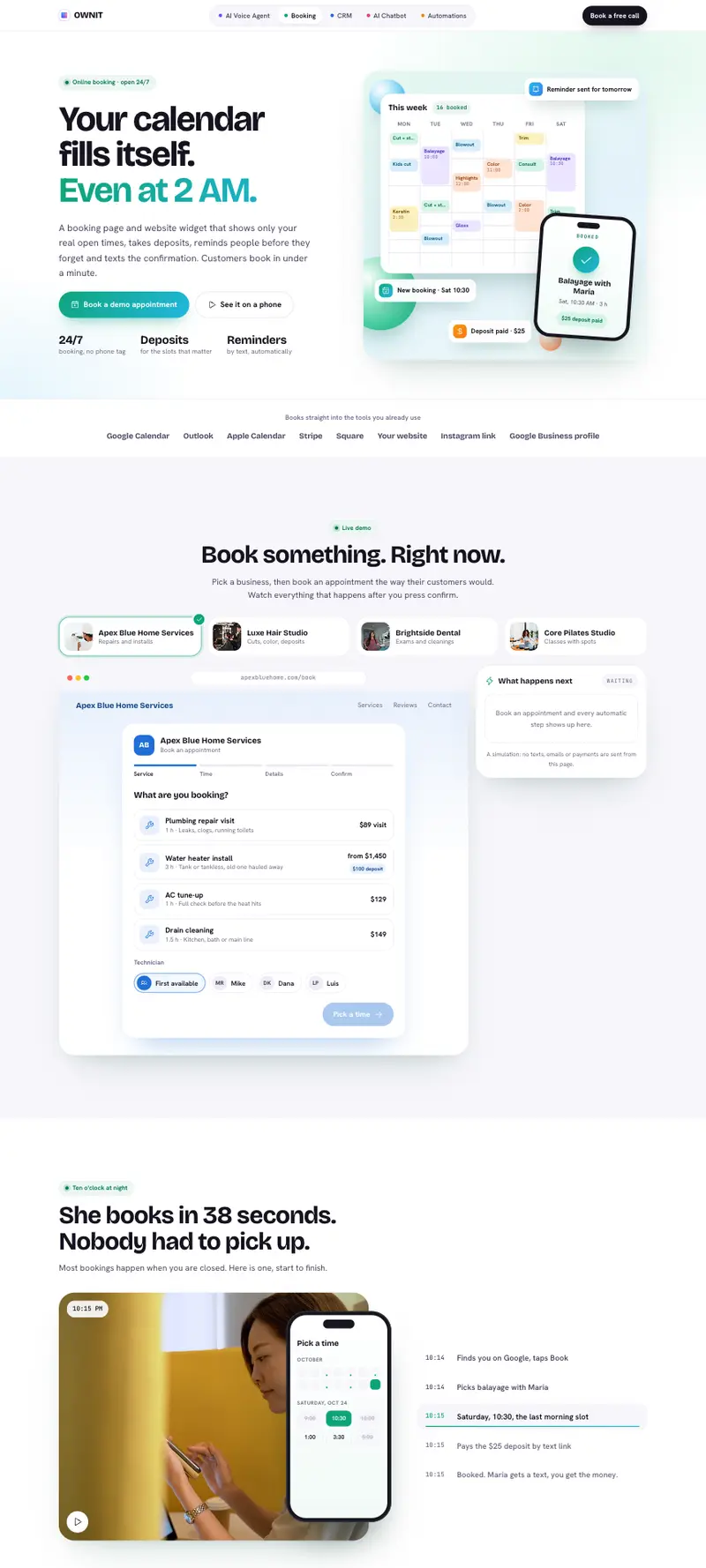 Booking System demo
